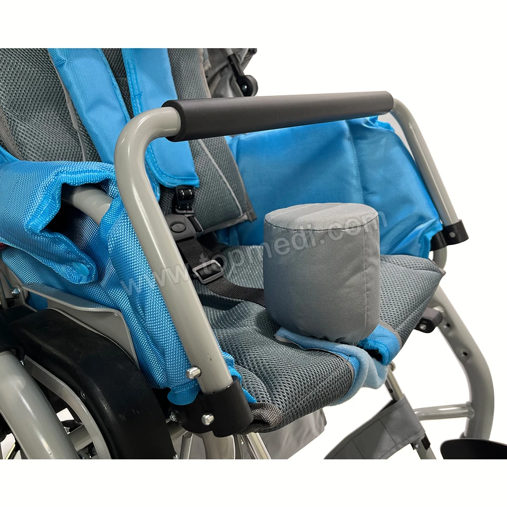 handicapped orhopaedic lightweight folding portable wheelchair supplier baby wheelchair stroller wholesale price