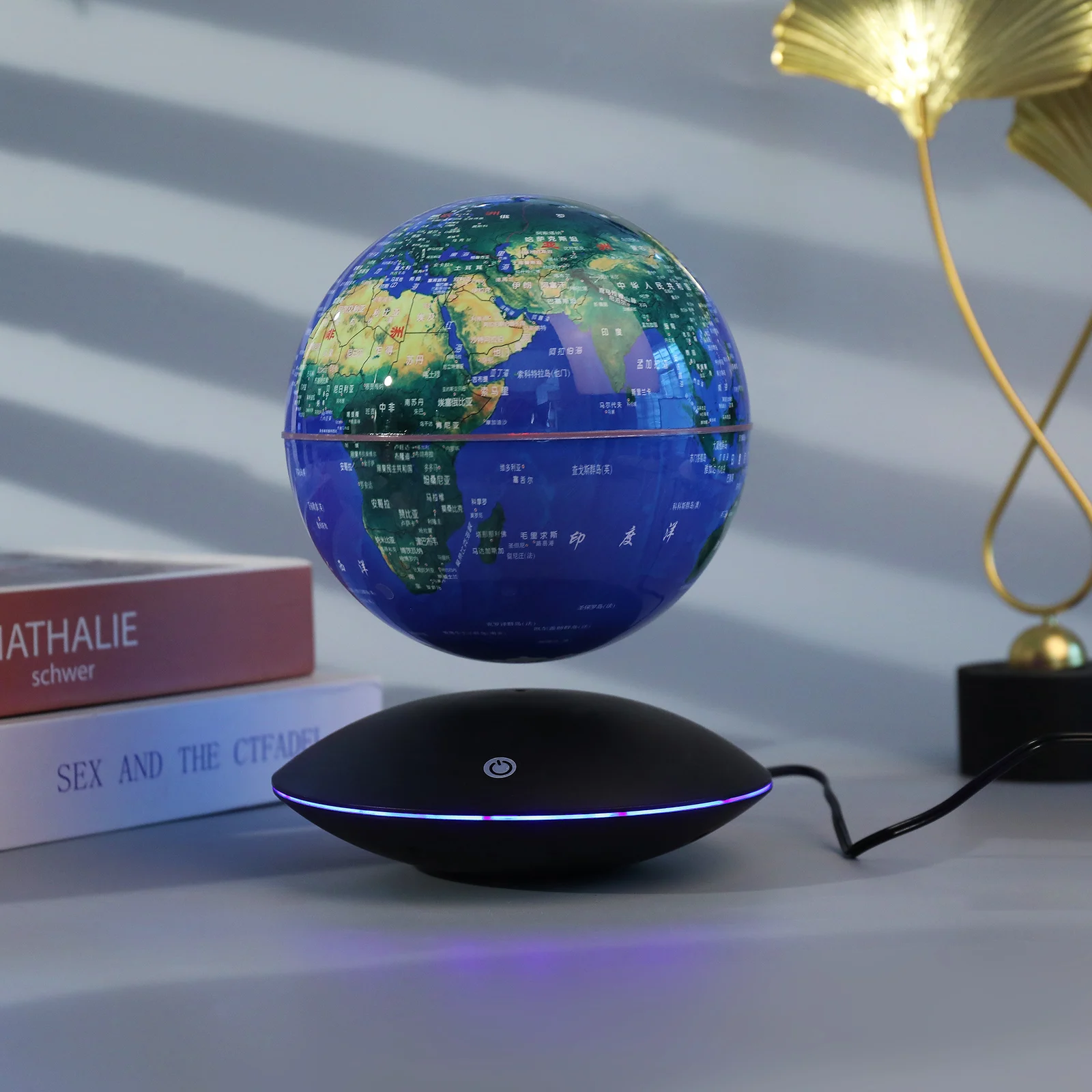 Левитирующий глобус Плавающий RGB освещение магнитная левитация земной шар для бизнеса подарок раннего образования