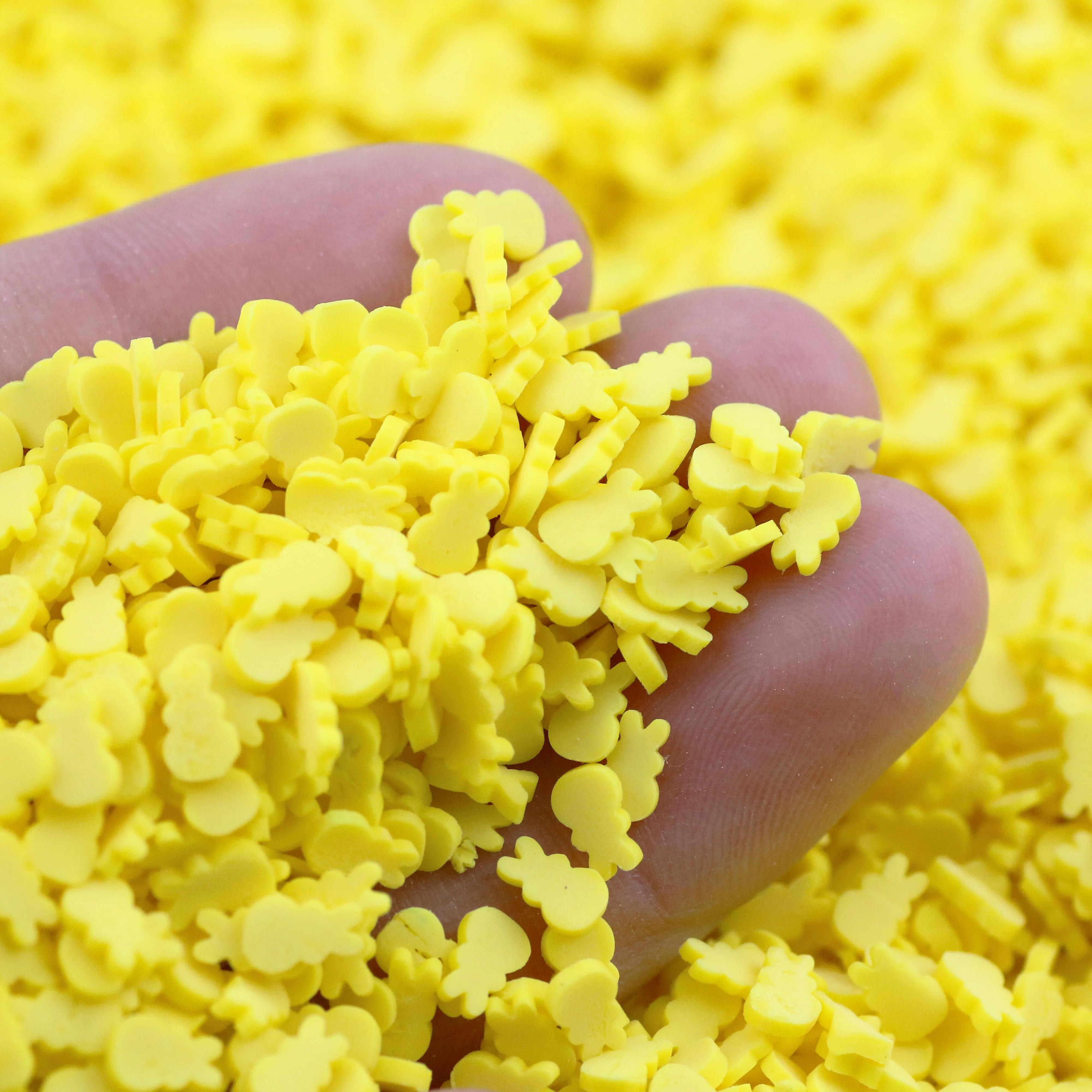 1 кг Пасхальной 5 мм полимерной глины светлый темный микс кроличьи глиняные Ломтики для украшения слаймов Высококачественная мода Сделай Сам дизайн ногтей