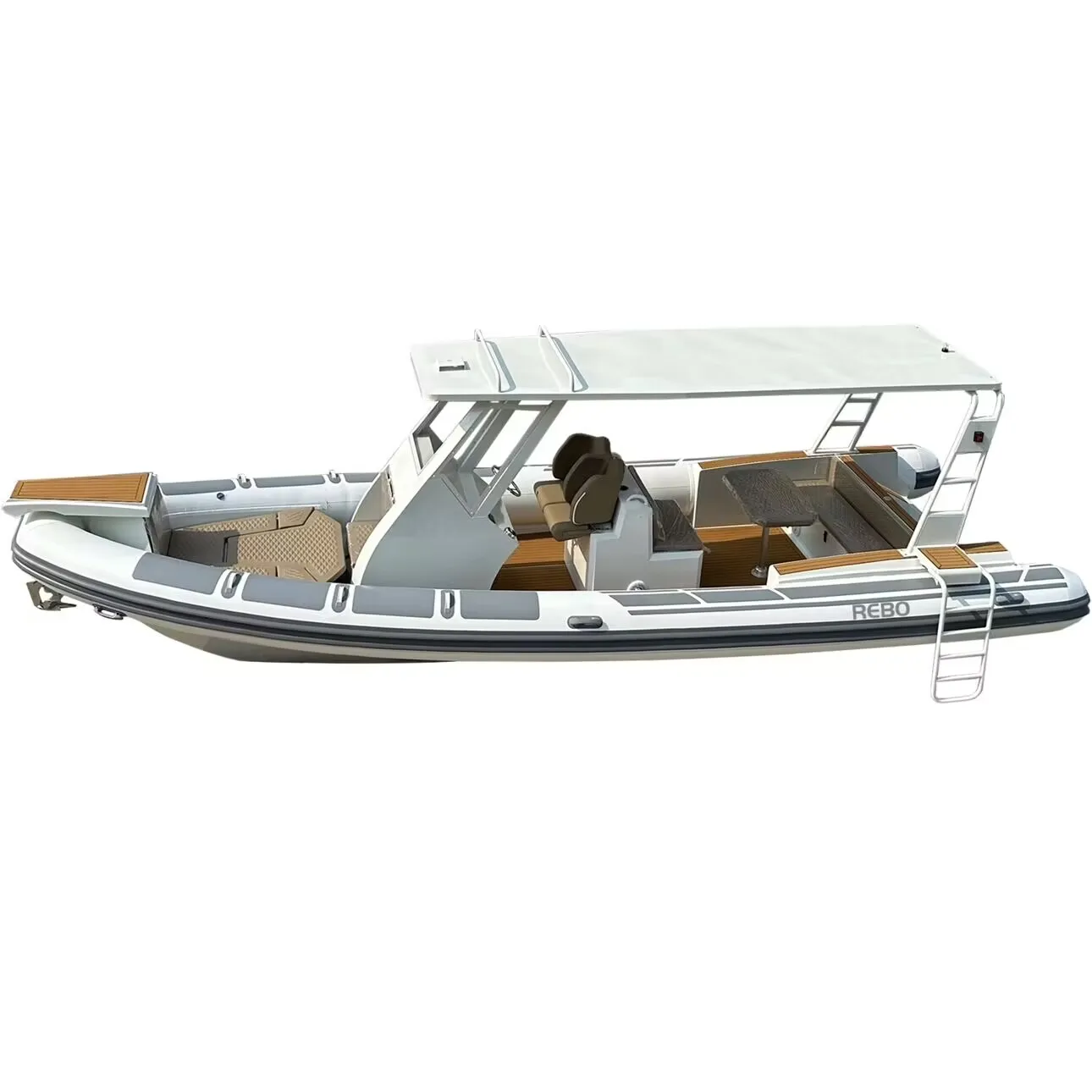 High Quality 28ft Hypalon Orca deluxe Aluminum RIB 860 Inflatable Boat With Roof For Sale