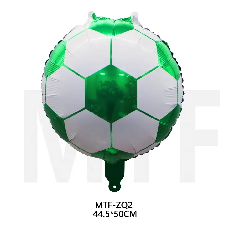 MTF Manufacturing 18 Inches Football Round Shape Inflatable Playground Sport Foil Helium Balloons In Bulk