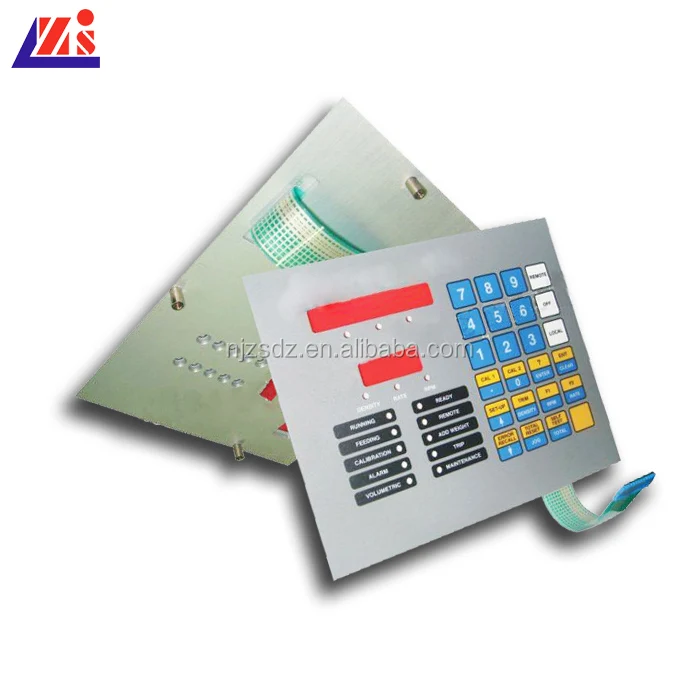 membrane switch with Aluminum plate for cnc machine tool