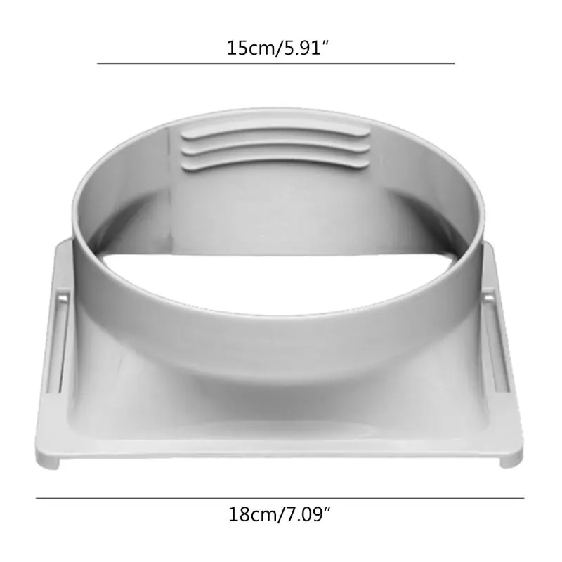 15cm Square Portable Air Conditioning Body Exhaust Duct Interface Pipe Connector