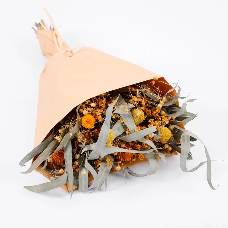 
Dried Flowers Best selling dry flower decor 20*50cm fake Dried natural items bouquet with paper bouquet 