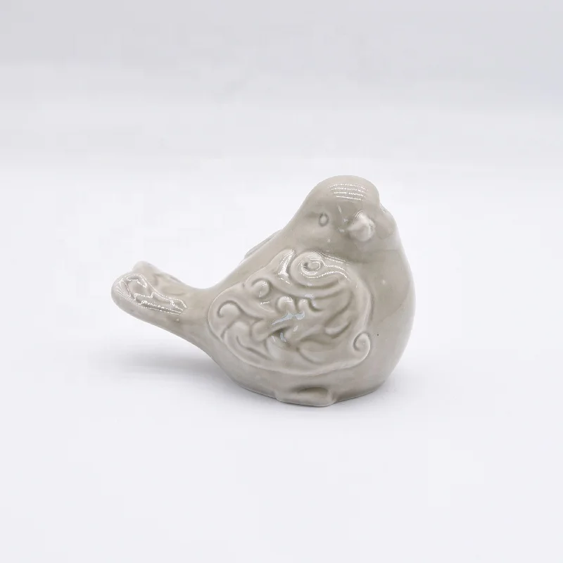 Hand-Made Craft Hot Sale Animal Statue Shape Sculpture Decoration Figurine Ceramic Bird