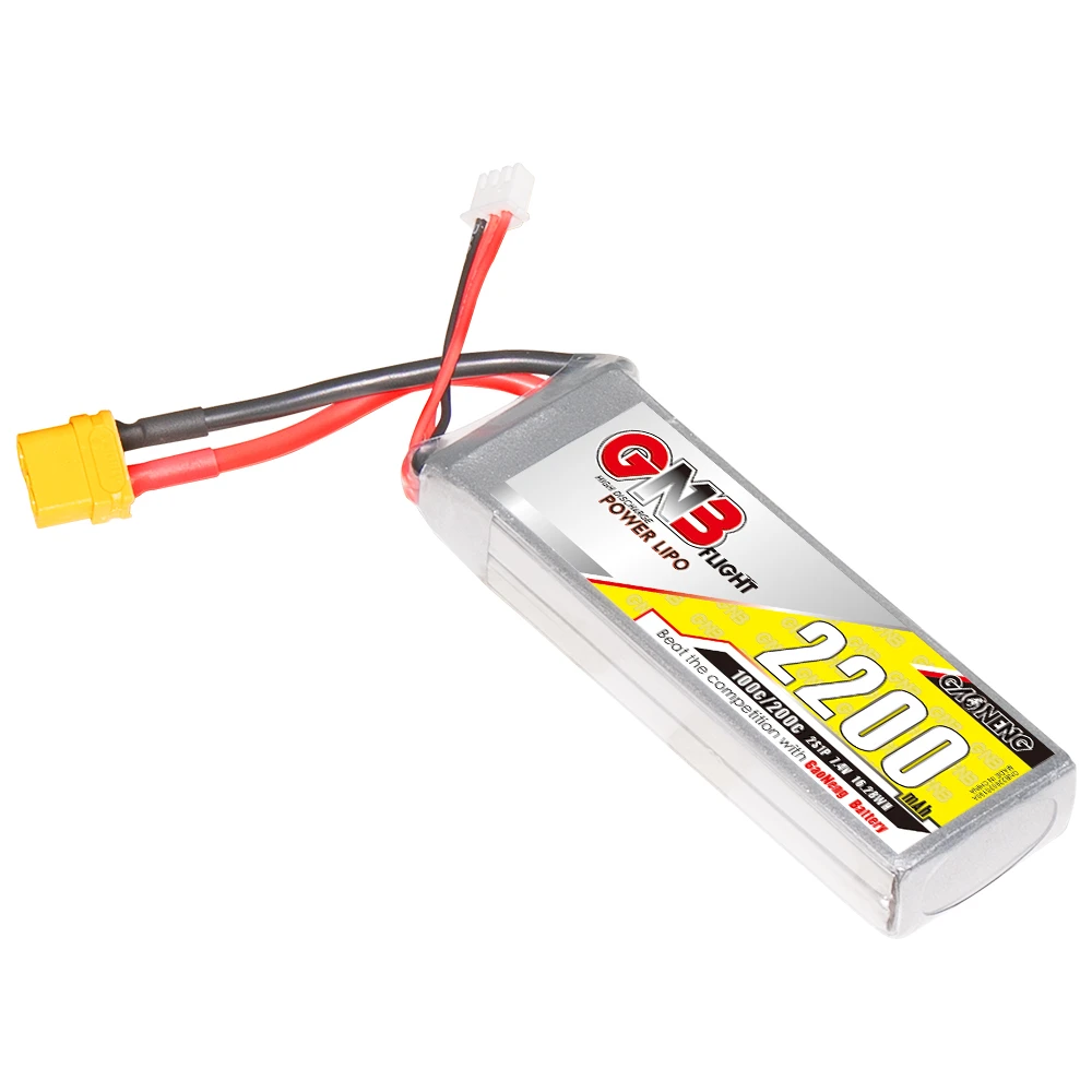 GNB GAONENG 2S 2200mah 7.4V 100C 200C LiPo battery High Discharge Air Wing drones Helicopter XT60 XT90 DEANS