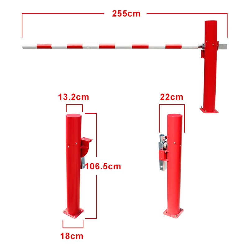 Automatic parking barrier boom barrier