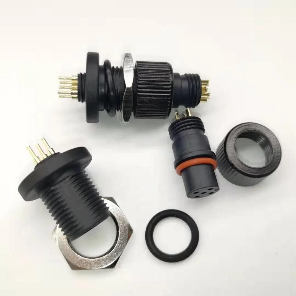Бесплатный образец IP68 водонепроницаемый металлический M12 Совет Конец Разъем для медицинского оборудования