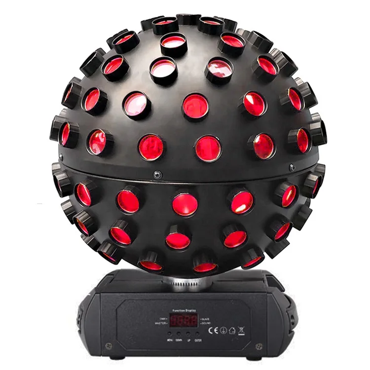 Colorful LED Sound Control Rotating Magic Ball Stage Light KTV Bar Private Room Large Size Household Magic Ball Effect Light