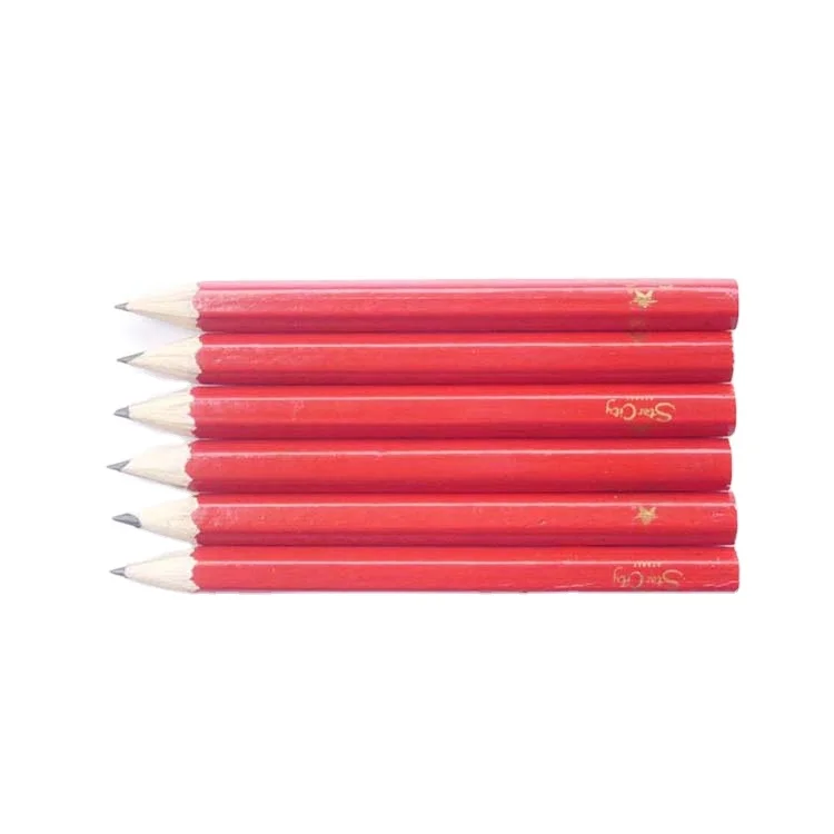 Custom cheap bulk pencil type hb funky natural standard wood pencil dimension custom