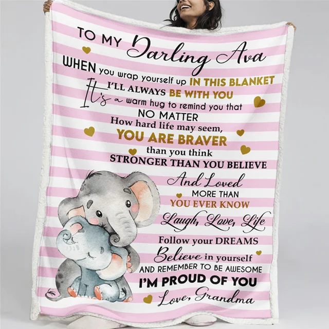 3D digital printed Sherpa composite blanket customization