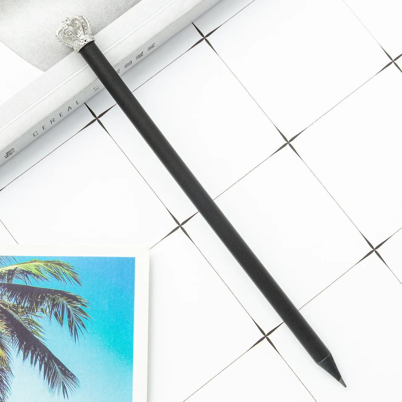 Office & School Pencil Loose Packaging personalized black pencils gift Crown pencil