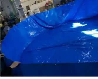 100% Polyester Water Tanks Swimming Pool Waterproof PVC Fish Pond Pools 500gsm 650gsm 700gsm Tarpaulin Woven Pattern Coat Design