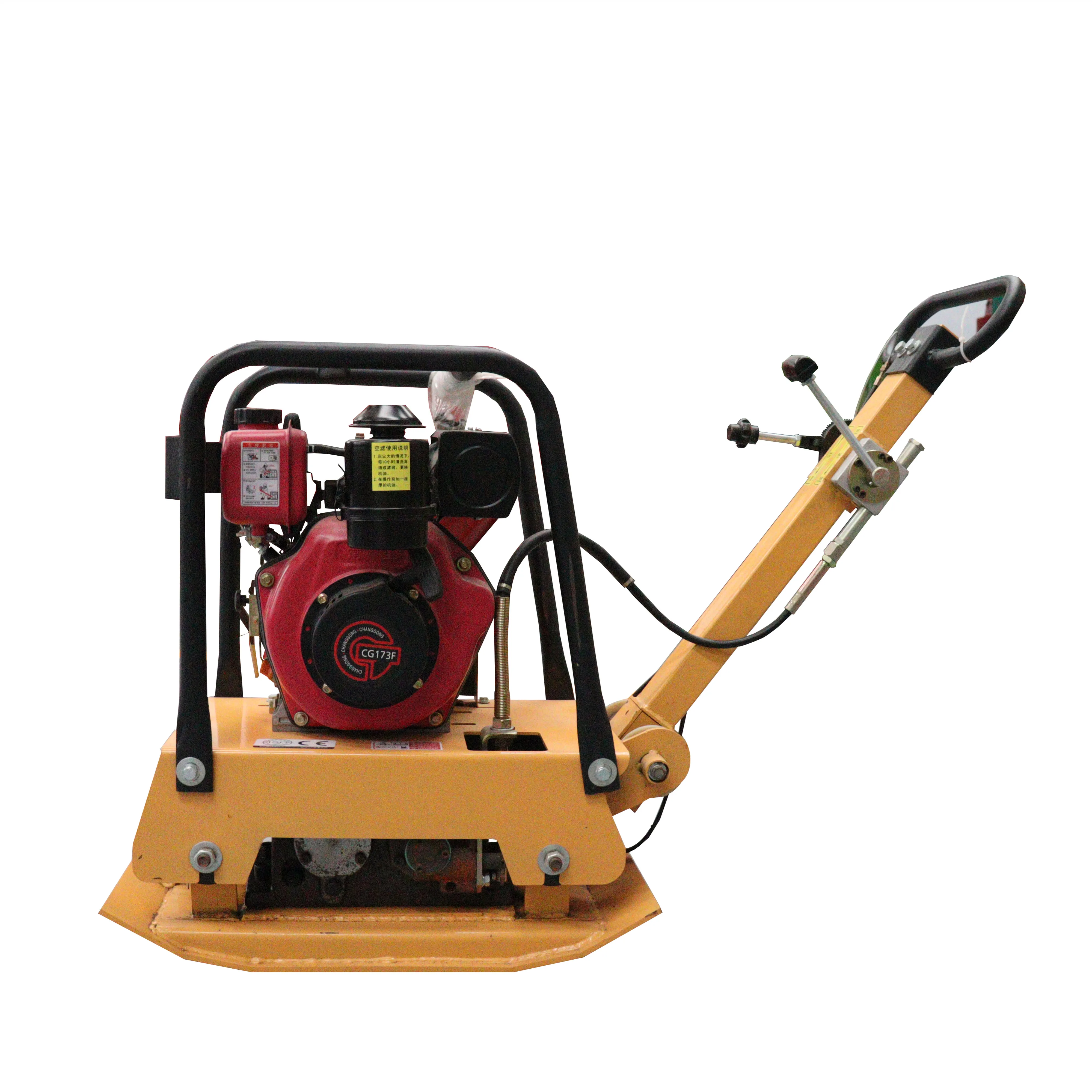 Two Way Reversible Vibratory Plate Compactor Compacting Asphalt Sand Cement Road Vibrating Tamping Compactor