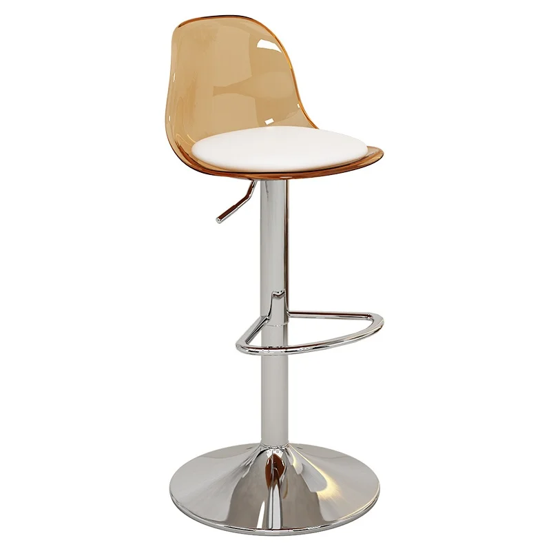 Acrylic front desk transparent bar stool Bar chair home lift stool