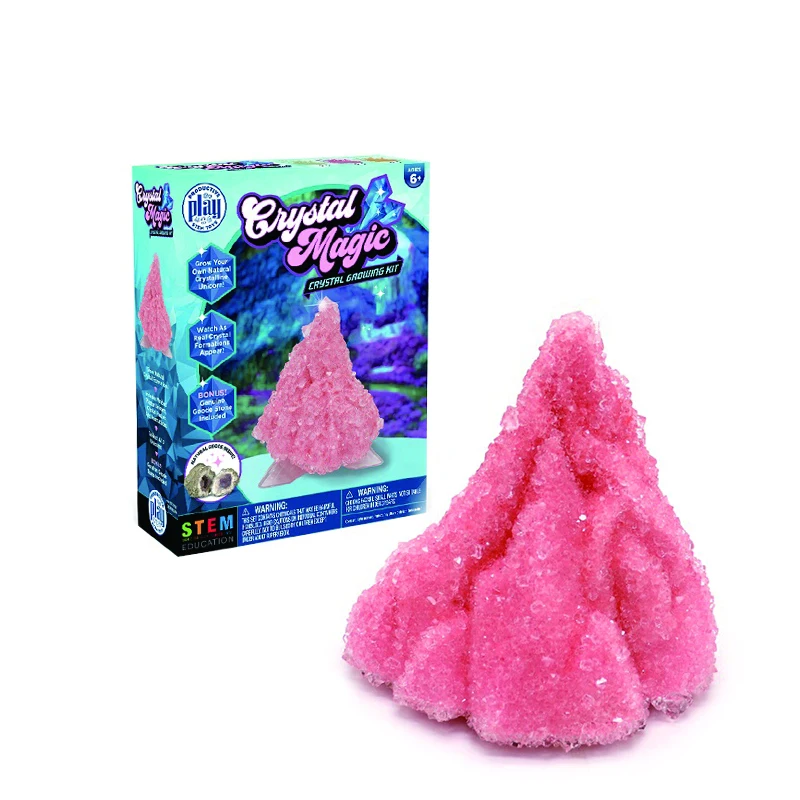 Factory Wholesale Educational Magic Experience Science Toys Volcano Mold Crystal Growing Kit For Kids