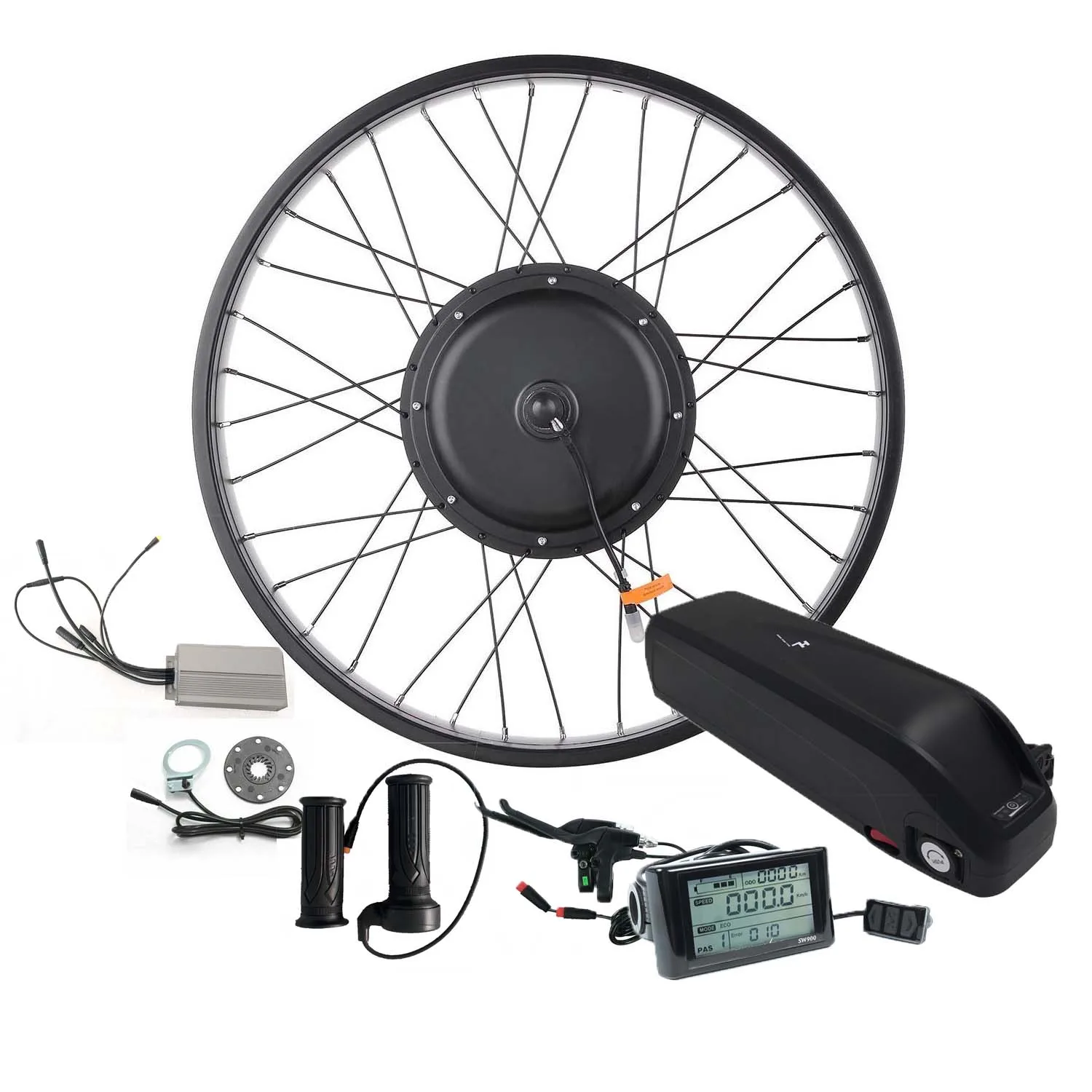  Комплект для переоборудования передних колес E-bike 48 в 1000 Вт 27 5 дюйма Мотор Ступицы с ЖК-дисплеем