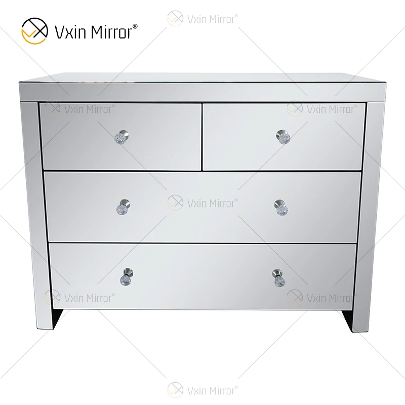 Фабричная поставка WXF-804 Серебряная Home Decor мироред шкаф для кухонных шкафов с Мути выдвижными ящиками