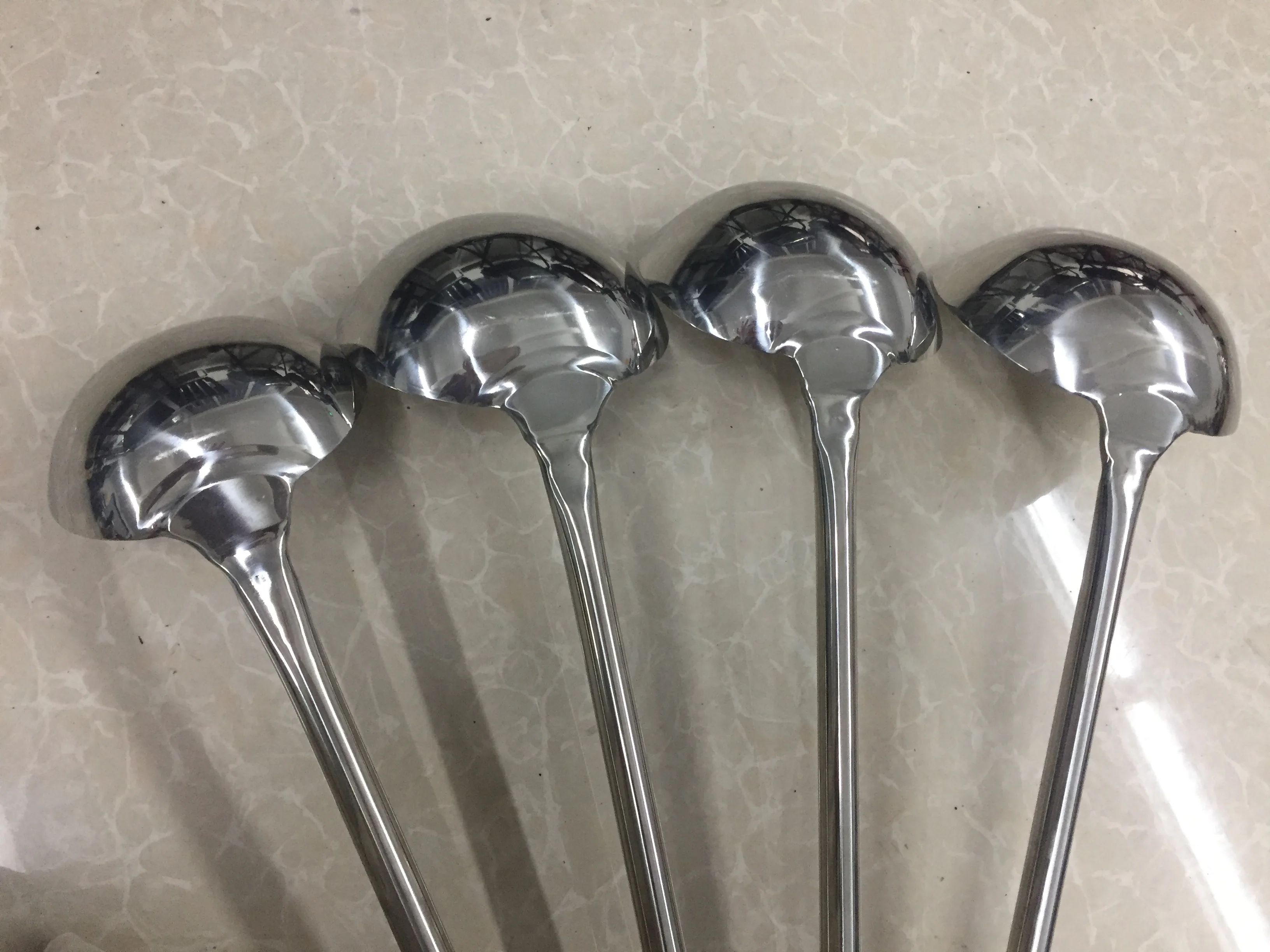 Kitchen accessories wok ladle stainless steel handle spoon soup ladle stainless steel