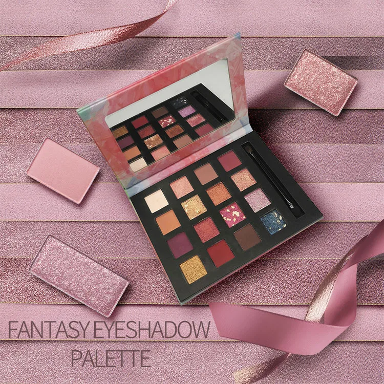 Яркая палитра теней для век с фантазийными цветами на заказ, небольшой минимальный заказ