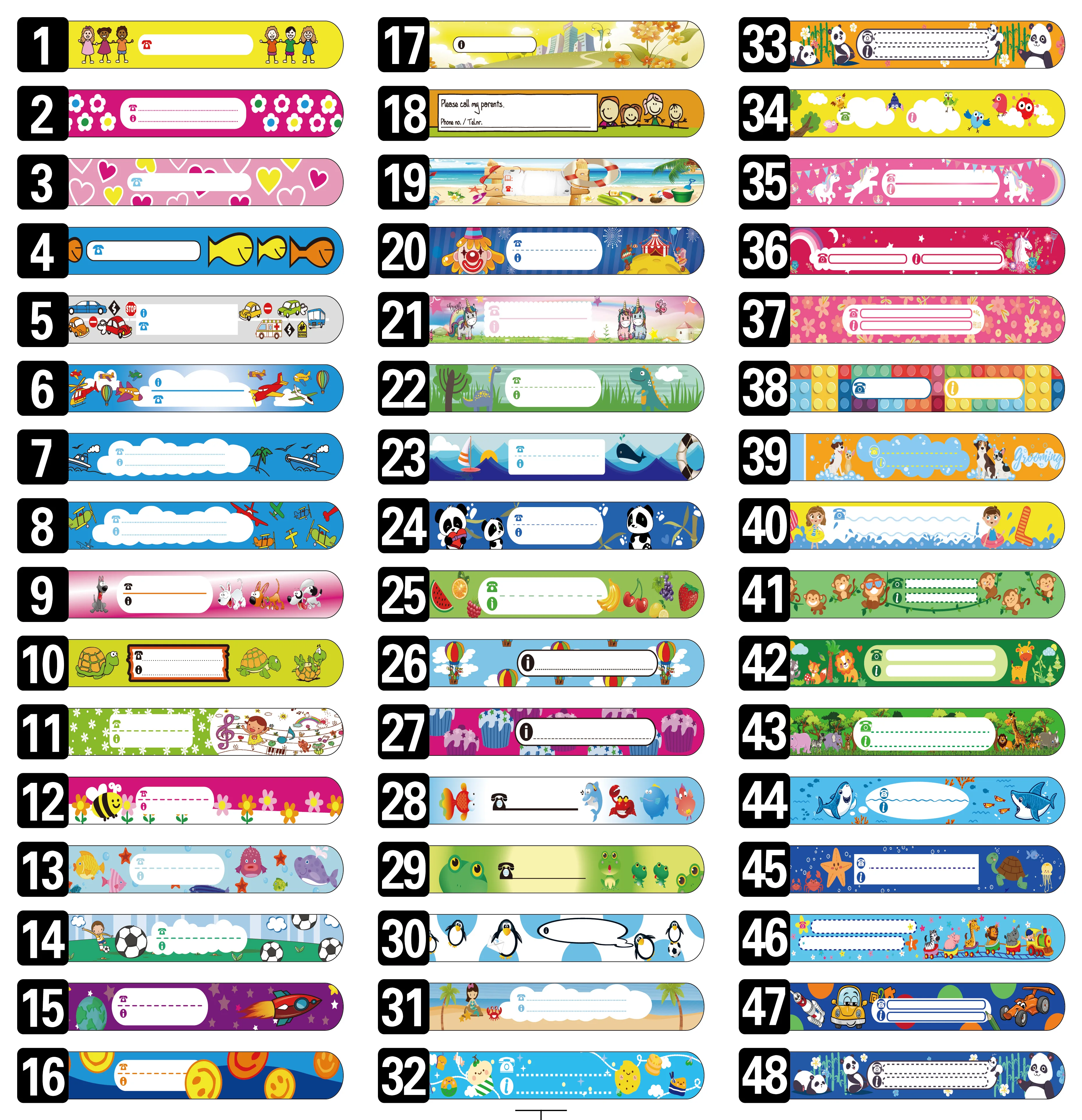 Lovely Design Kids Tracking Bracelet With Cheap Price ID Tracking Bracelet Wedding Party School Hospital Wrist Band