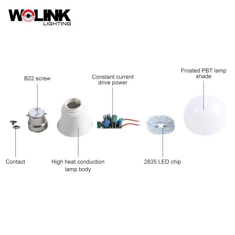 Hot selling office home smd2835 E27 B22 led bulb light 5w 7w 9w 12w 15w 18w indoor bulb led light lamp