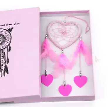 Wholesale Handmade Boho Hanging Feather Dream Catcher for Car Home Room Door Wall Art Party Decor Ornament Gift Craft DIY Kit
