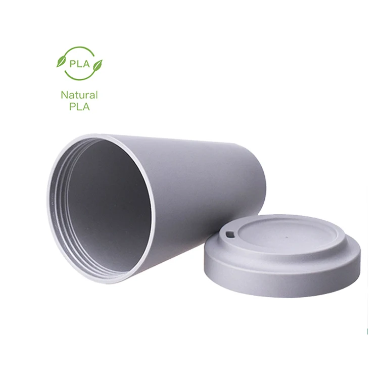 Custom Logo color  Food Grade PLA mugs Eco-friendly Non-toxic cup Degradable compostable disposable coffee cup