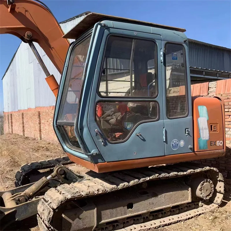 HITACHI60-3 высококачественный подержанный экскаватор очень функциональный доступный и популярный