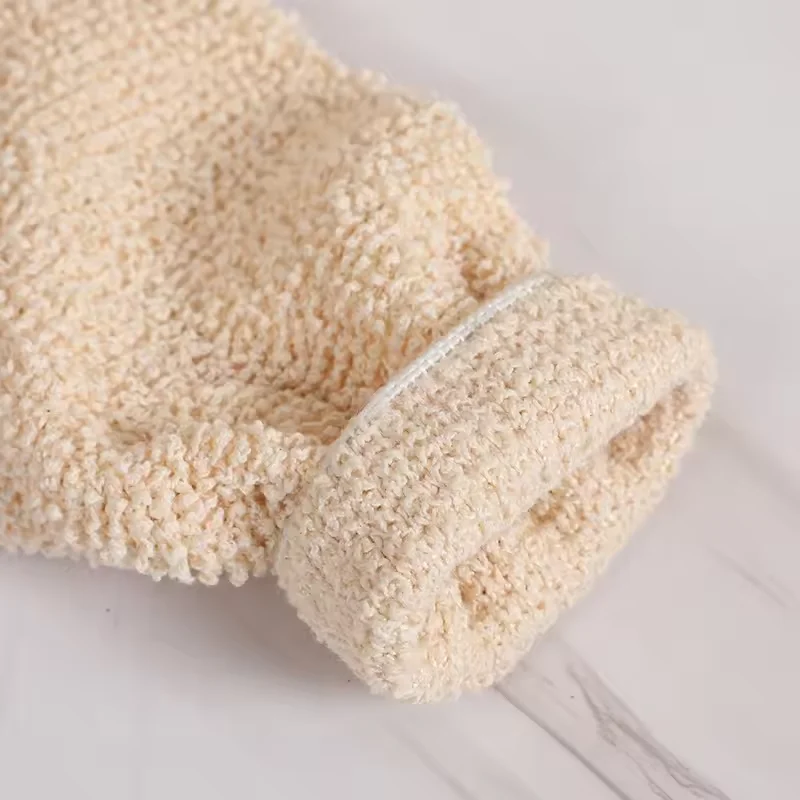 Eco Friendly Natural Reusable Exfoliating Jute Bath Gloves Sisal Mitt Comfortable Washing Gloves Body Exfoliating Gloves