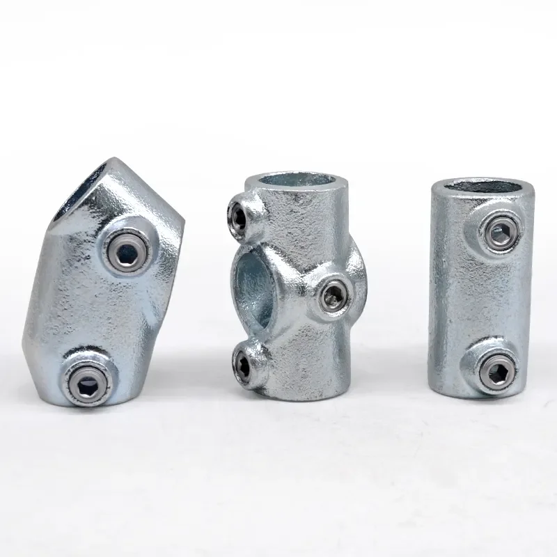 Casting Technics Adjustable Tee 30° - 60° Galvanized Pipe Handrail Connectors