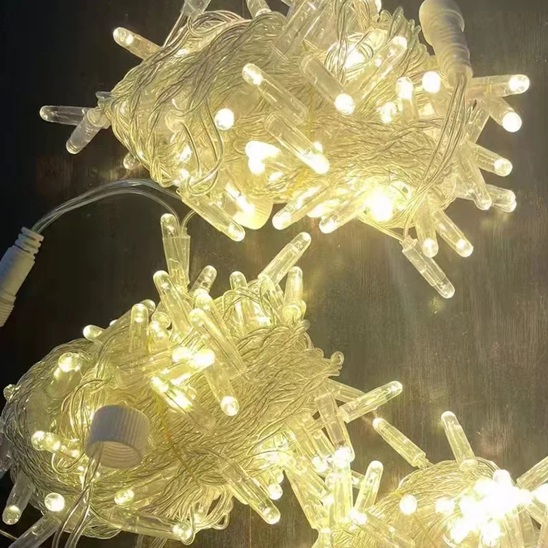 50meters 500 Light USB Remote Control Curtain Light String Waterproof Copper Wire LED Light String