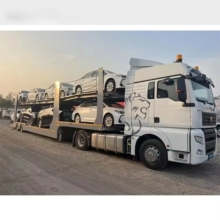 CIMC 8/10 steel equipped with Wabco brake system Cars Carrying Vehicle Transporter Trailer Car Carrier Semi Trailer For Sale