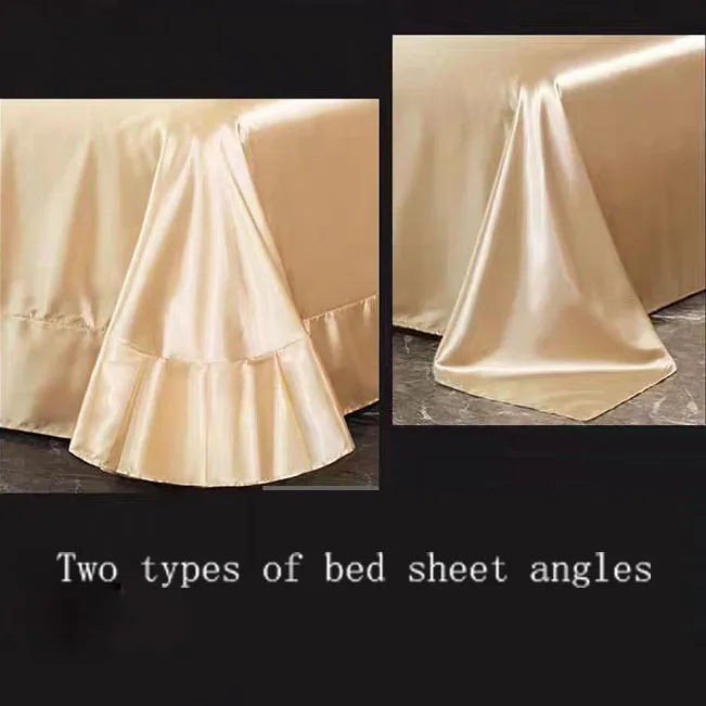 Chinese silk factory direct sale 6A grade hot selling custom 100% silk  flat bed sheet bedding cover set