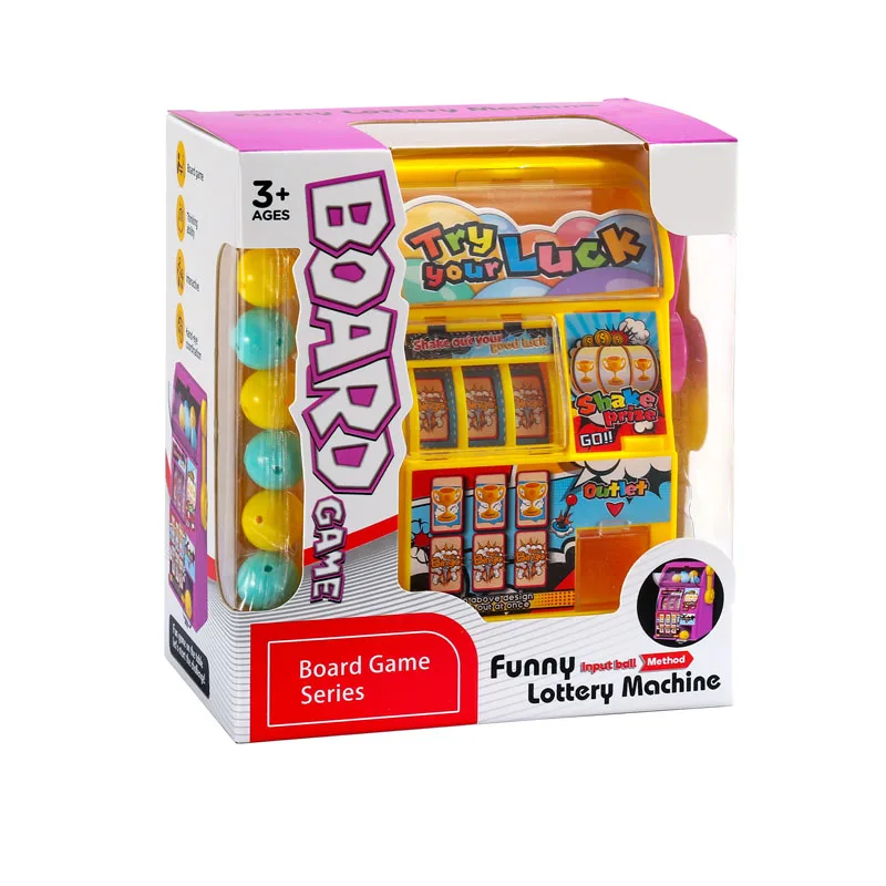 Hot Sale Funny Board Game Mini Ball Pitching Machine Kids Lottery Machine Children Board Game Machine Toy
