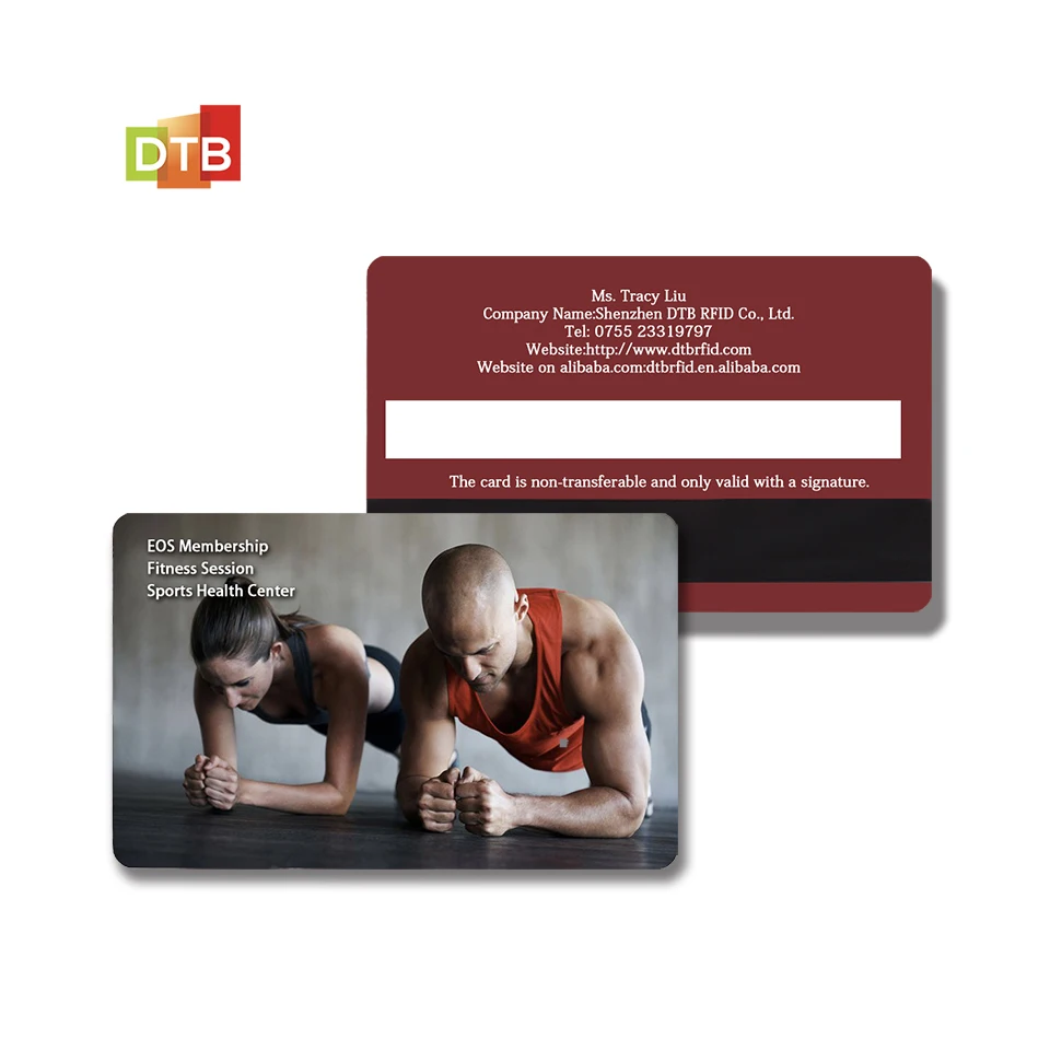 Custom Printing RFID Fitness Class VIP Card Sports Health Center Gym EOS Membership Card