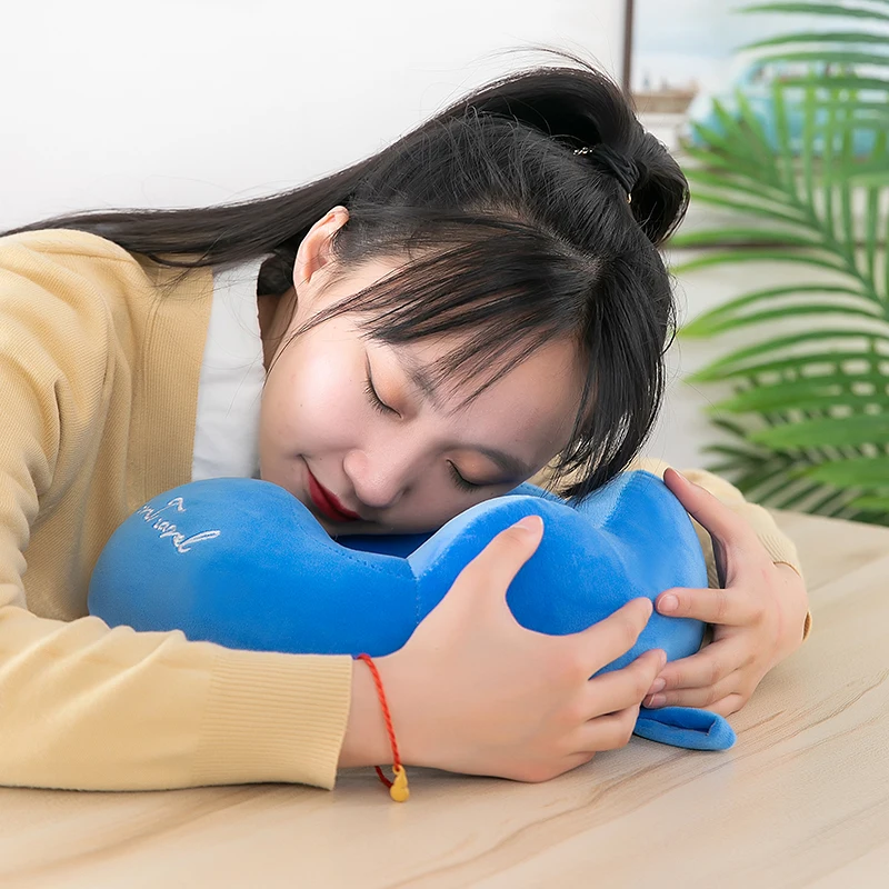 AIFEI TOY Wholesale cartoon U-shaped pillows nap driving neck protection creative and portable double hump travel plane pillows