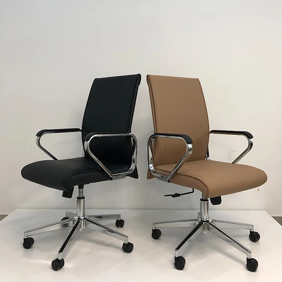 Big project Executive director manager chairs middle back staff chairs comfort PU Leather swivel office chairs