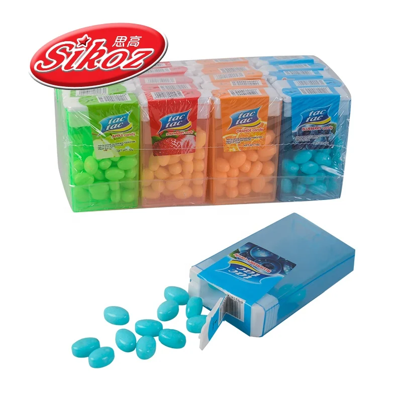Halal tac tac candy sweets fruit tablet candy