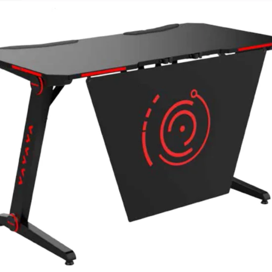 Orizeal LED Light RGB lIght Edge Gaming Desk Big Baffle Plate