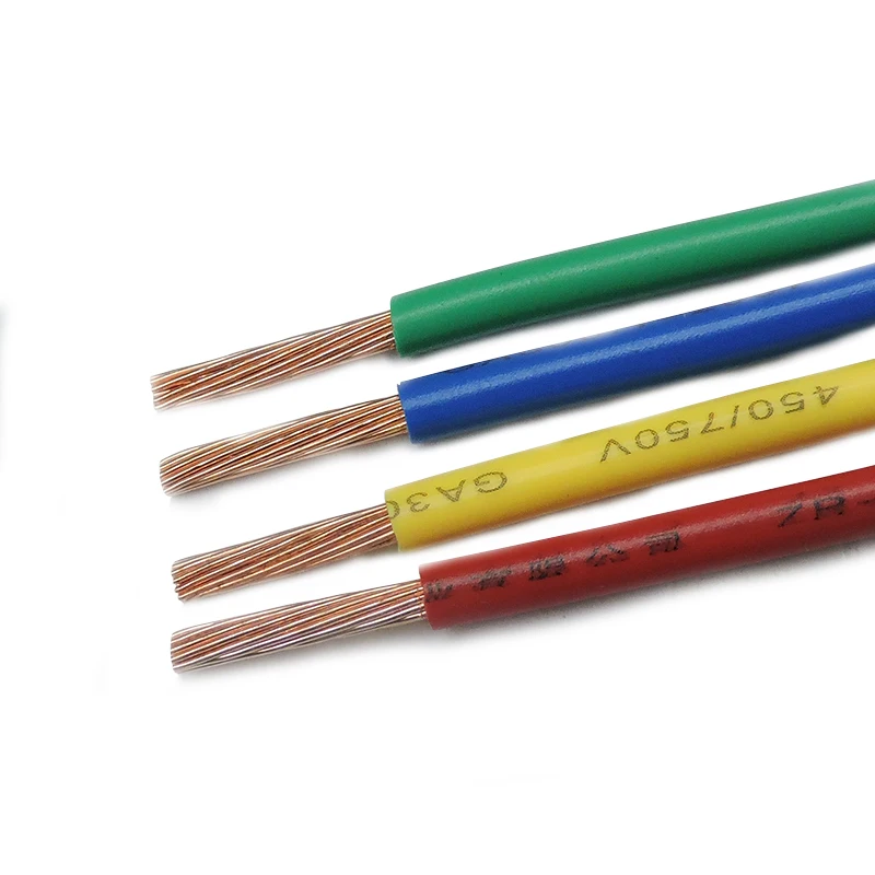 1mm/6mm/4mm copper cable price per meter flexible copper PVC insulated BVR building electric wire