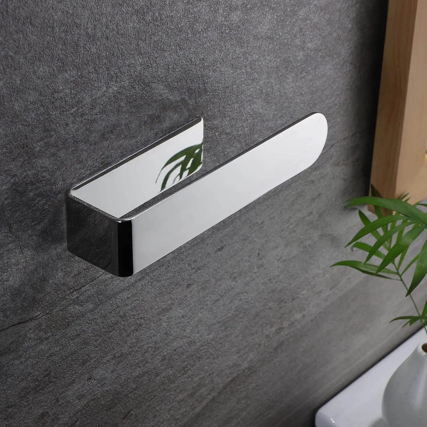 Factory Customization  Different Size Ultra Light Metal  Self-adhesive  Bathroom Towel Rack with Hook