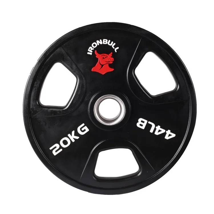 Iron Bull Gym Fitness Equipment Weightlifting Wholesale PU Gym Weight Plates