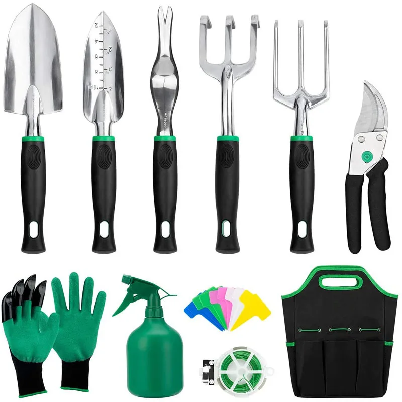 83 Pcs Garden Tools Set Succulent Tools Set, Heavy Duty Aluminum Manual Garden Kit Outdoor Gardening Gifts Tools for Men Wome