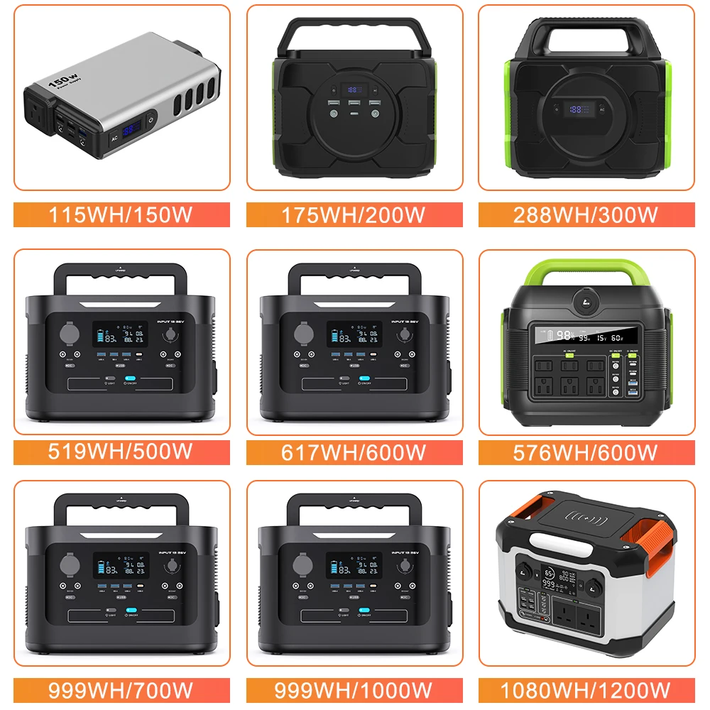 hot selling Portable Power Generator 600w solar portable power station with panel Solar Portable Energy for Outdoor Camping