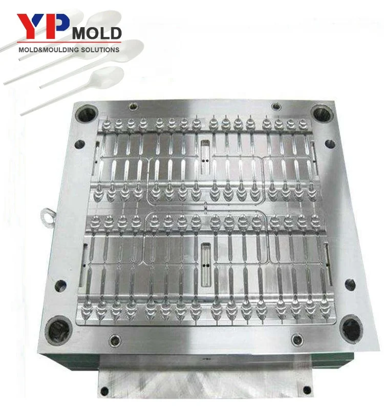 Customized High Precision 24 cavity mold maker hot runnder plastic spoon Plastic Injection Mold Mould