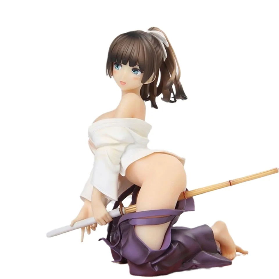 16CM Anime Figure Kendo Girl Xiyuan Temple Nadeko Sexy  Kneeling Pose Adult Model