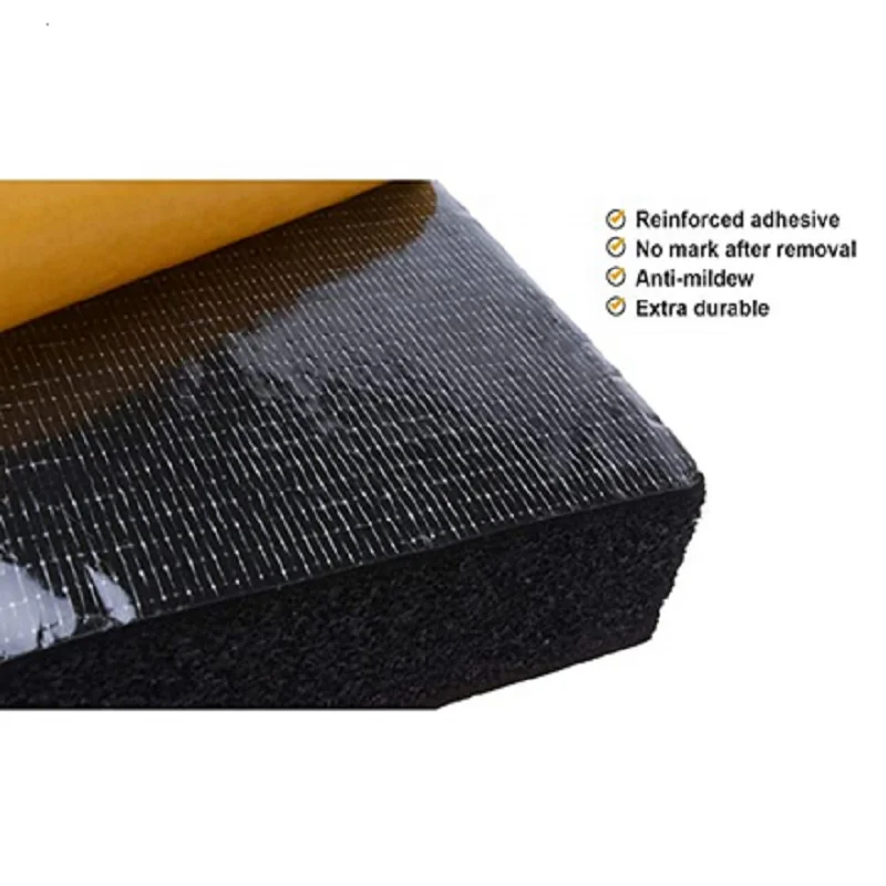 Hot Sale Die Cutting CR Neoprene Rubber Foam With Adhesive