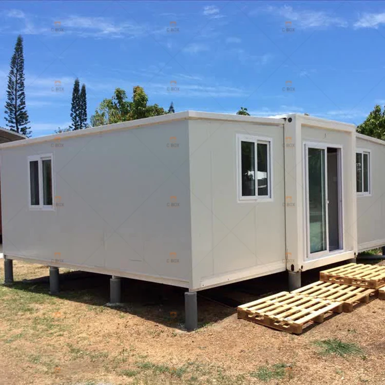 Australian standard granny flat folding expanding container house 2 bedroom prefabricated container home