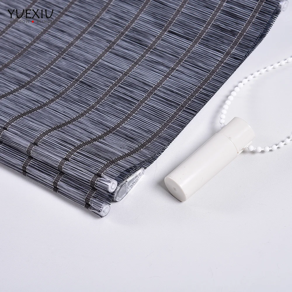 Customized Modern Style Manual Roman Blinds Curtains Light Filtering Fabric Roller Shades for Living Room Windows